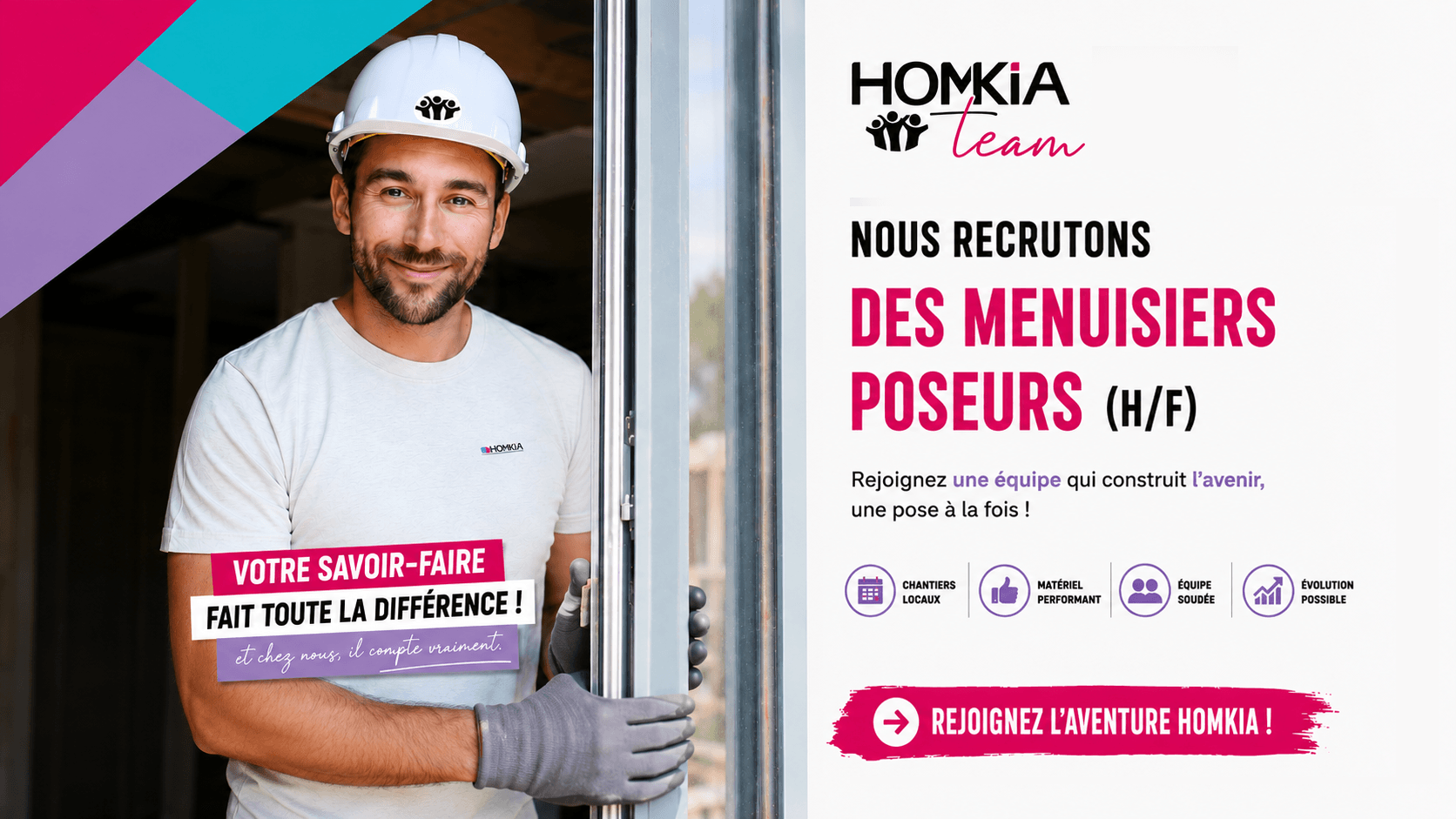 MENUISIER POSEUR (H/F) - Coignières (78)